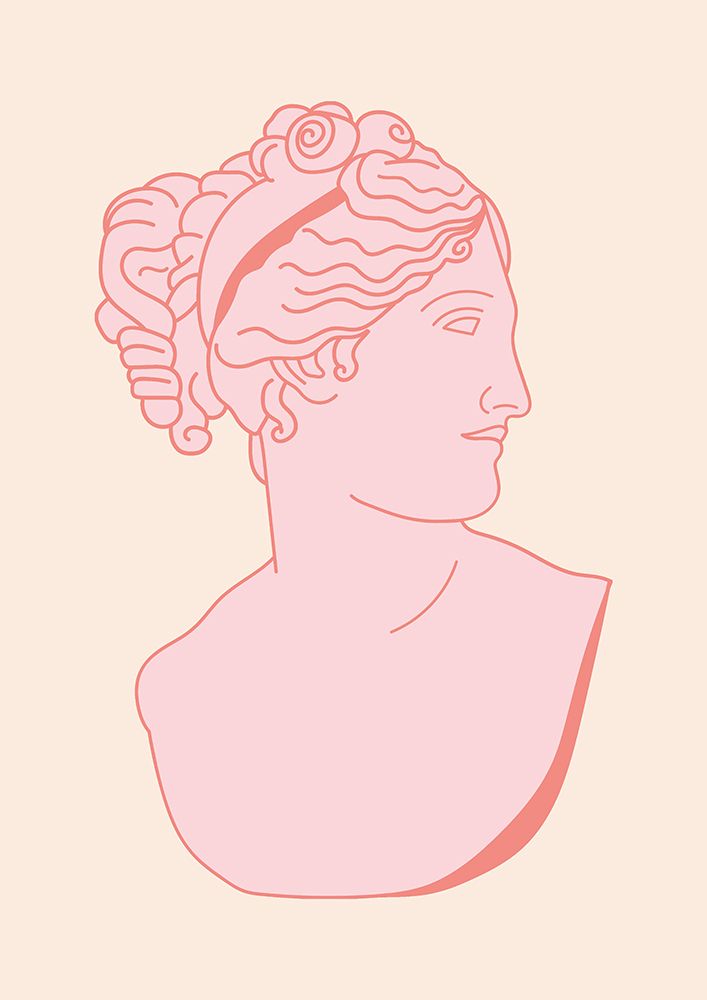 Mythoswomanpinkred Ratioiso art print by Grace Digital Art for $57.95 CAD