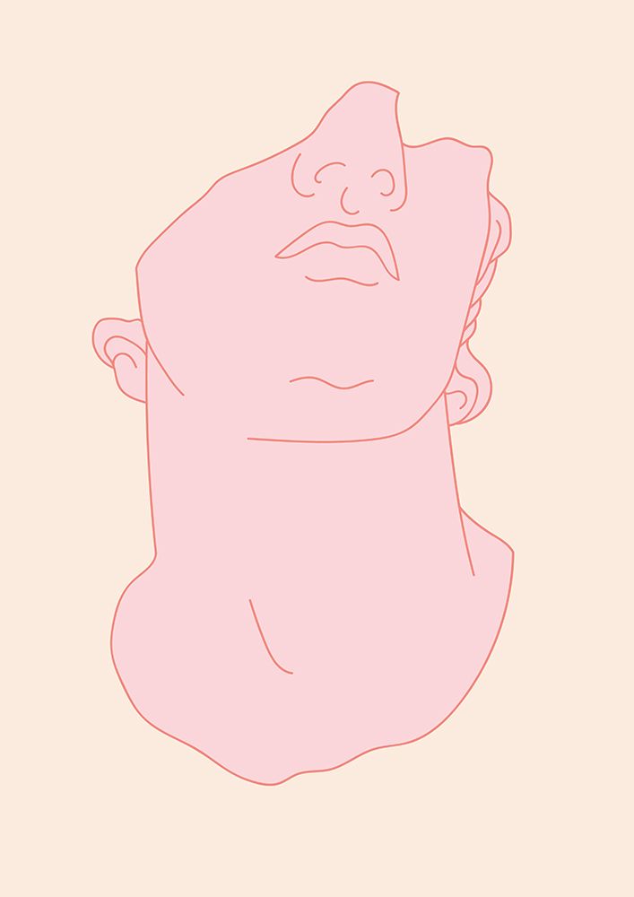 Mythosmalepinkred Ratioiso art print by Grace Digital Art for $57.95 CAD