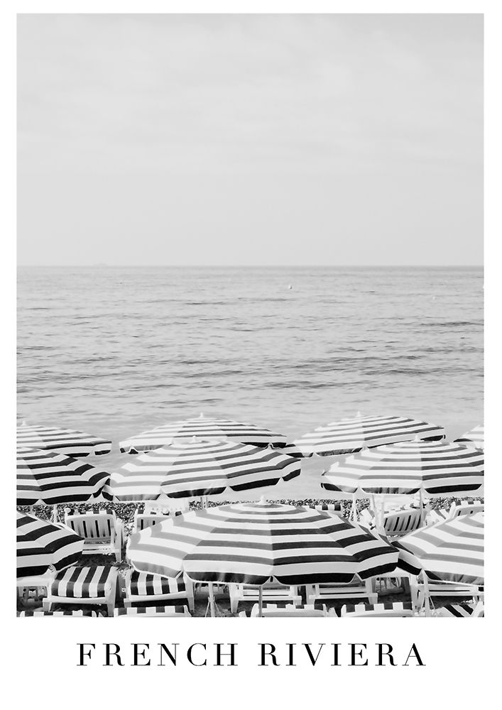 Frenchrivieratravelprintbw Ratioiso art print by Grace Digital Art for $57.95 CAD