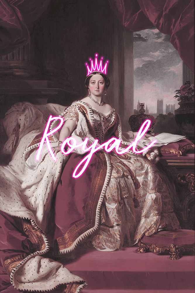 Queenvictorianeontext 2030 art print by Grace Digital Art for $57.95 CAD