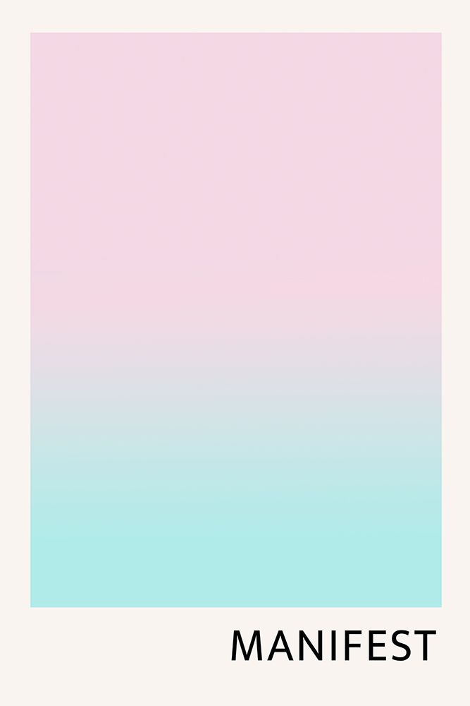 Manifestpinkblue Ratio2x3 art print by Grace Digital Art for $57.95 CAD