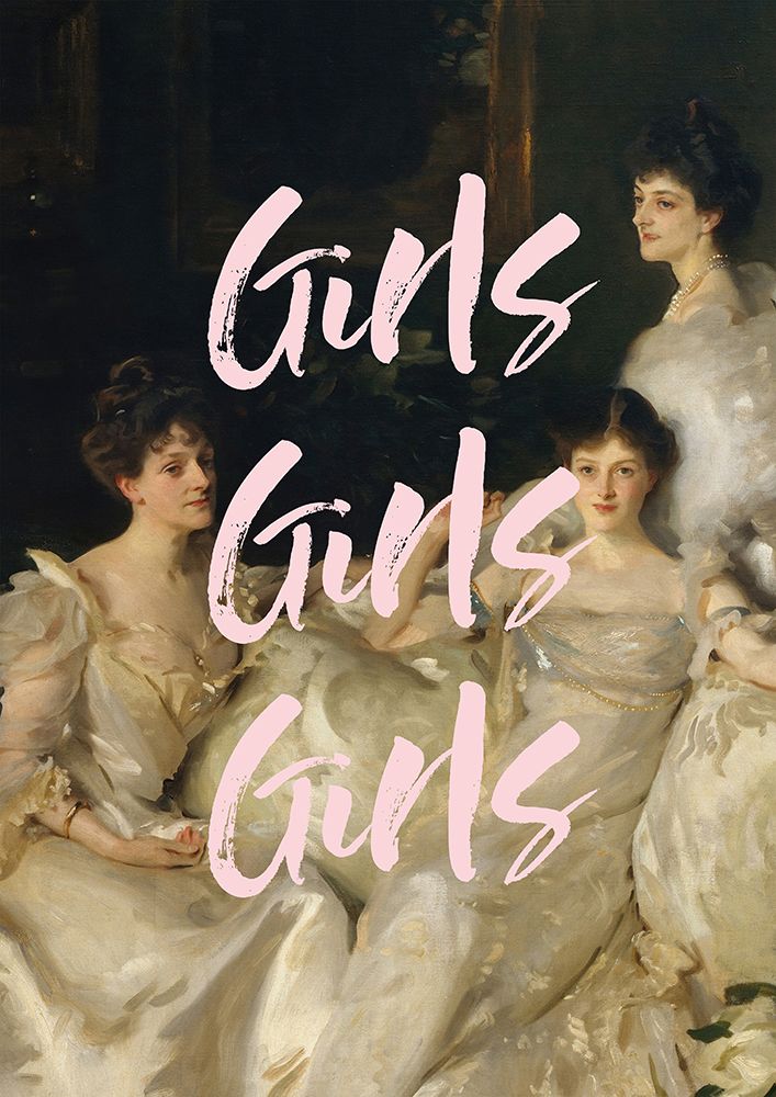 Girlsgirlsgirls Ratioiso art print by Grace Digital Art for $57.95 CAD