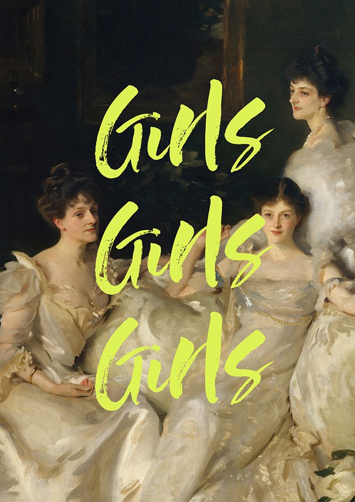 Girlsgirlsgirlsyellow Ratioiso art print by Grace Digital Art for $57.95 CAD