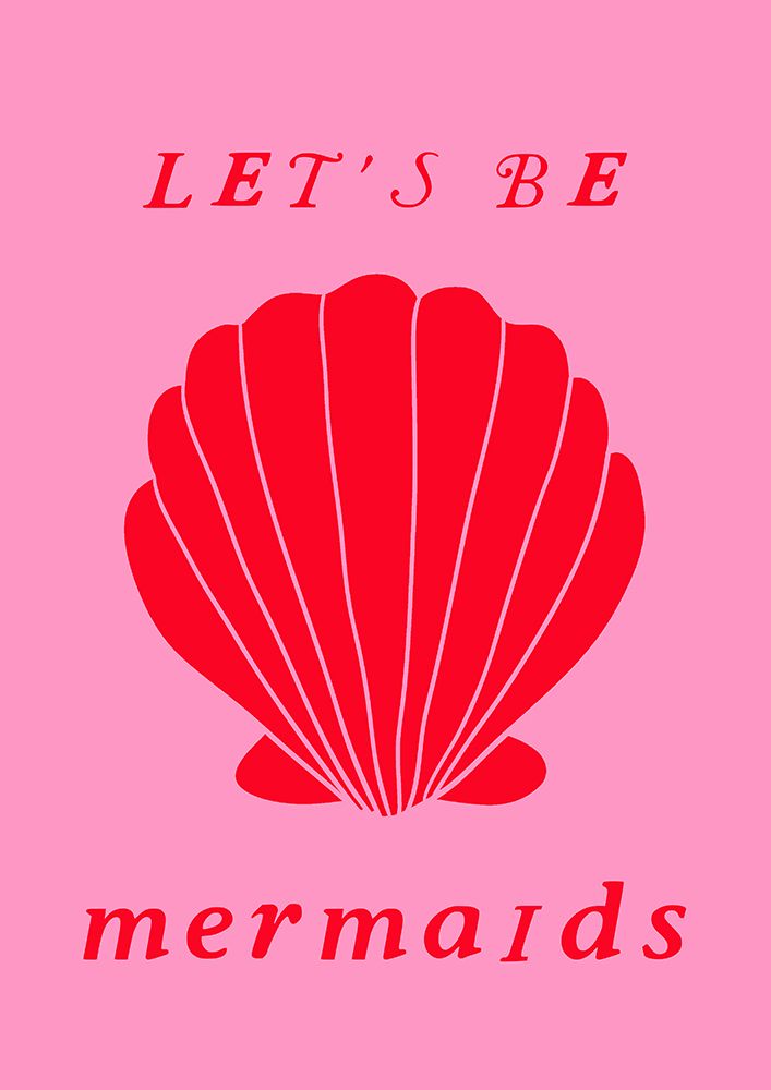 Mermaidspinkred Ratioiso art print by Grace Digital Art for $57.95 CAD