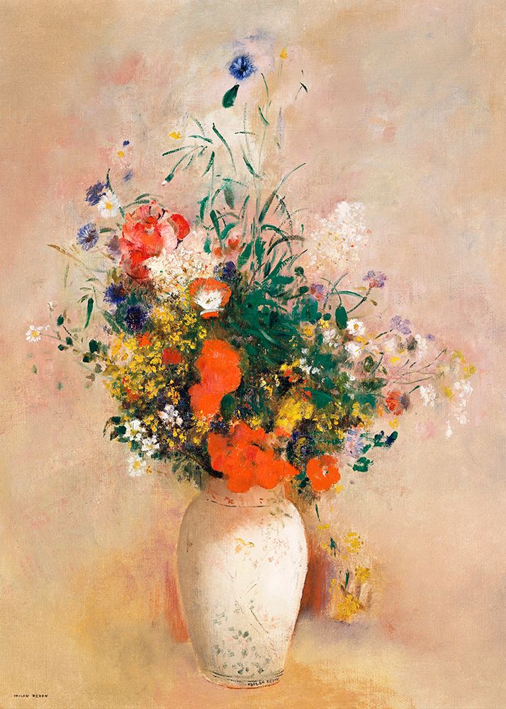 Vase of Flowers art print by Odilon Redon for $57.95 CAD