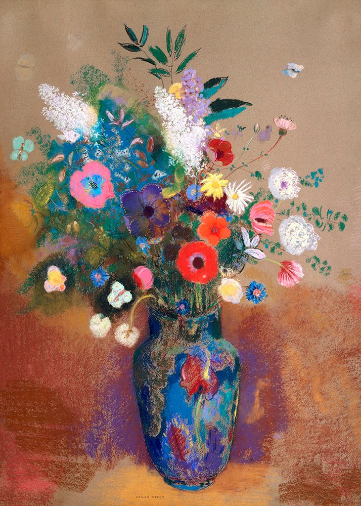Bouquet of Flowers art print by Odilon Redon for $57.95 CAD