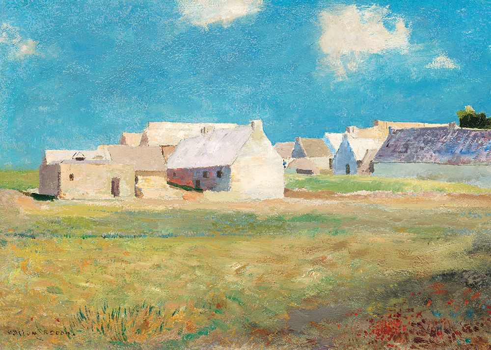 Breton Village art print by Odilon Redon for $57.95 CAD