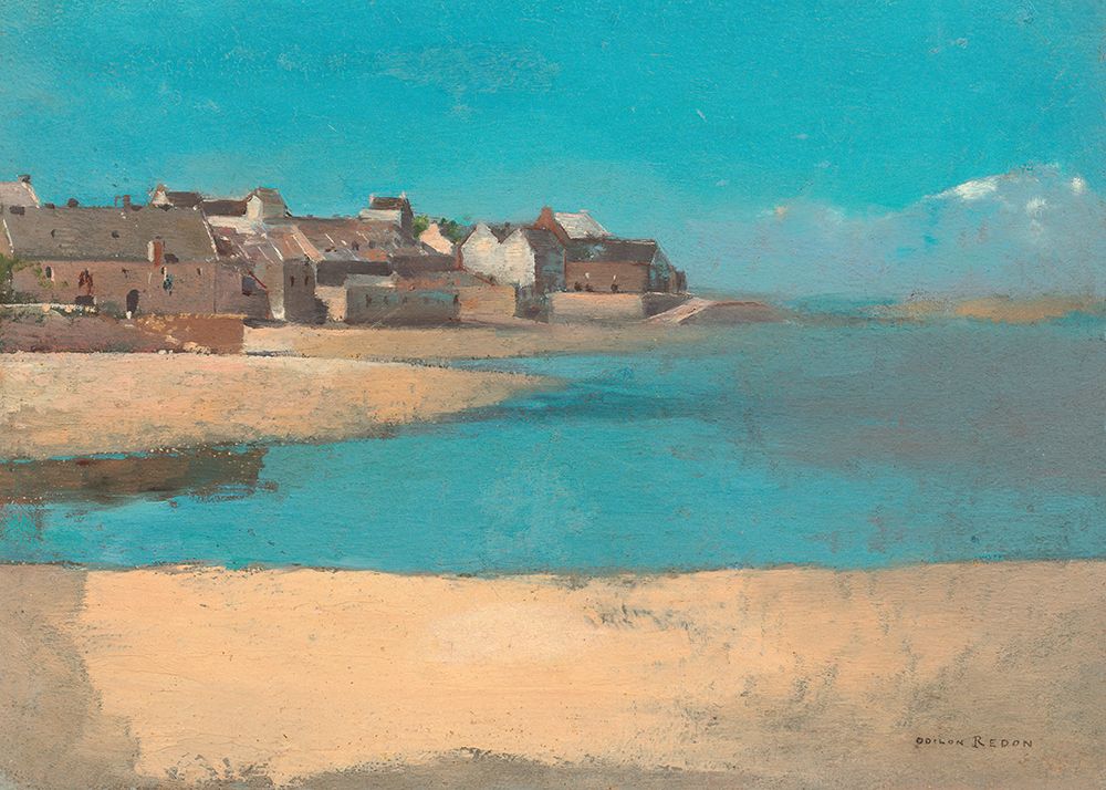 Village By the Sea In Brittany art print by Odilon Redon for $57.95 CAD