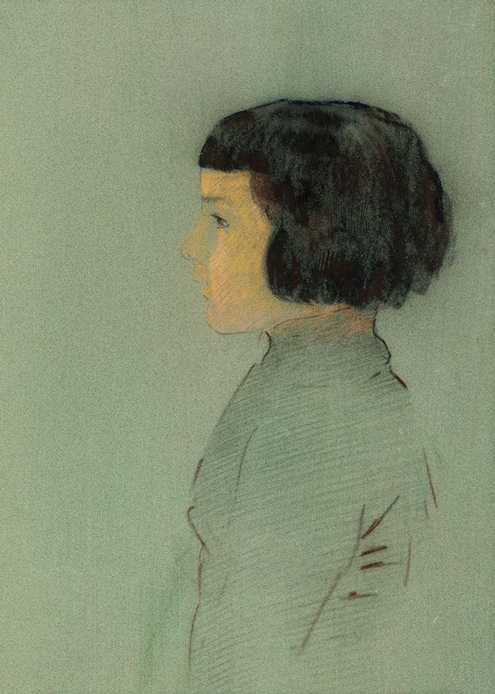 Young Woman In Profile art print by Odilon Redon for $57.95 CAD