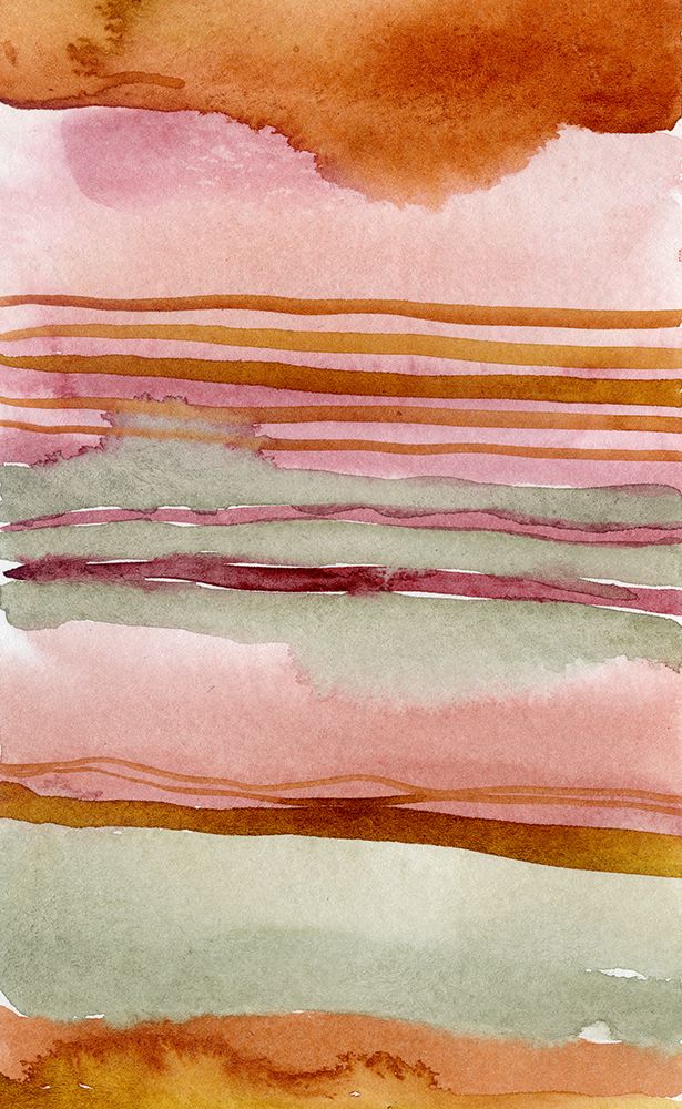 sunset watercolor abstract art print by Olivia Joy StClaire for $57.95 CAD