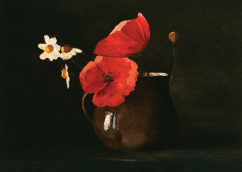 Poppies and Daisies art print by Odilon Redon for $57.95 CAD