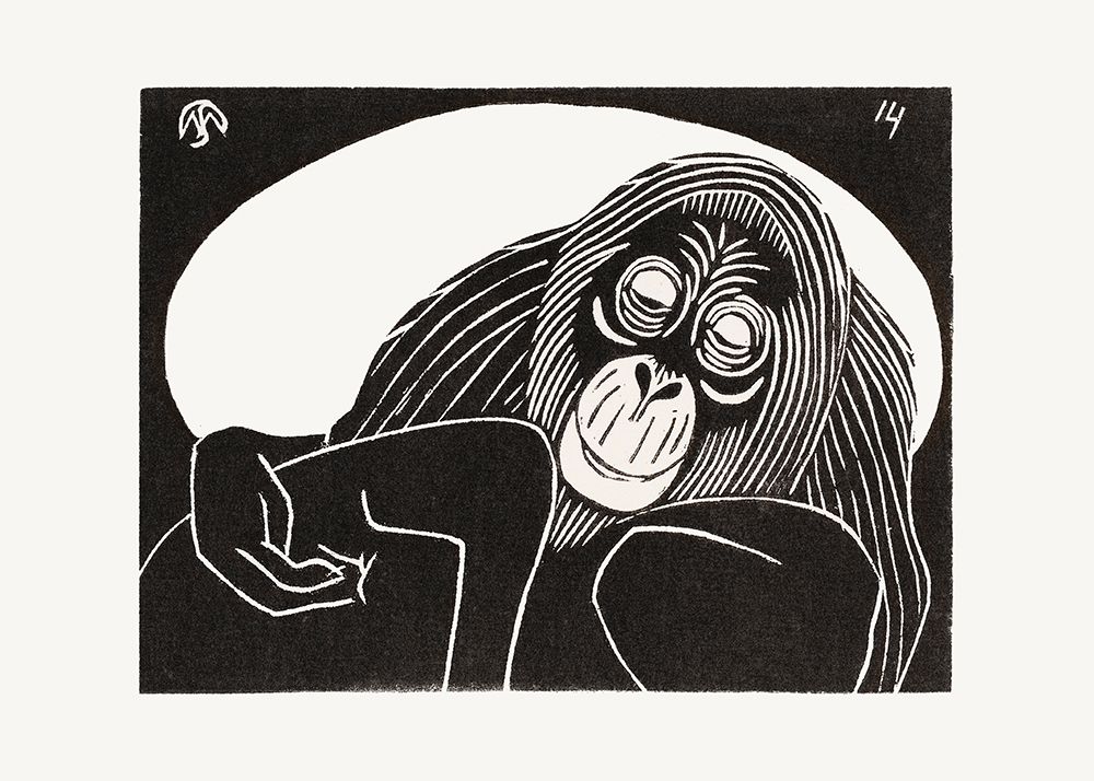 Orangutan art print by Samuel Jessurun for $57.95 CAD