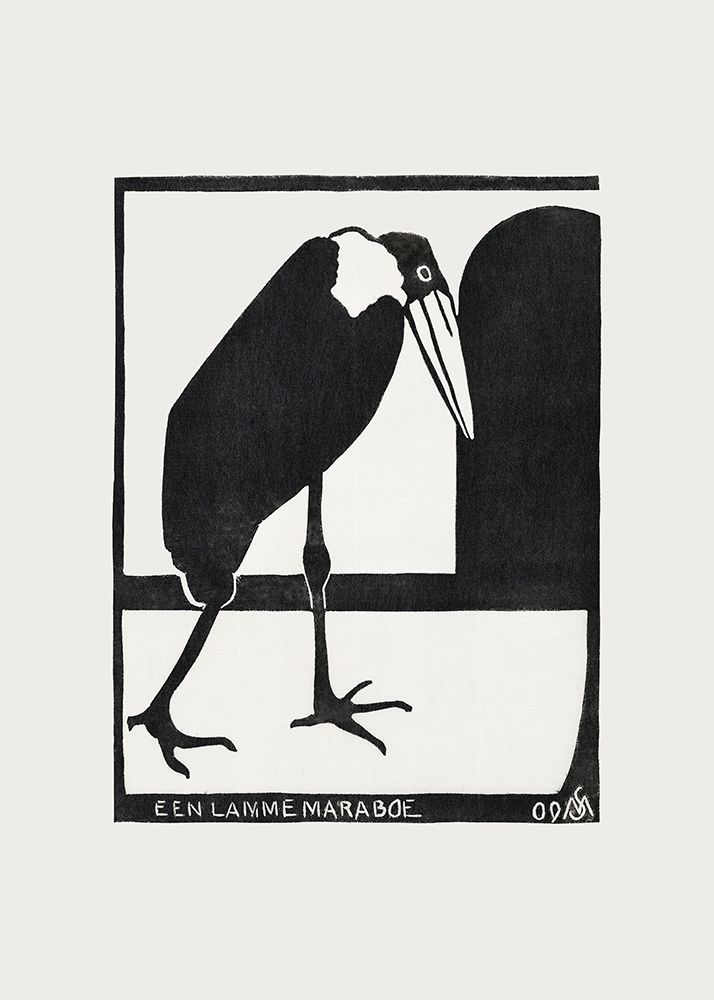A Lame Marabou art print by Samuel Jessurun for $57.95 CAD