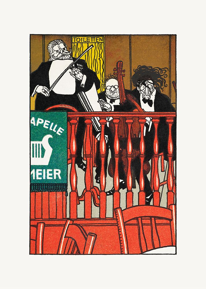 Salon Orchestra Meier art print by Moriz Jung for $57.95 CAD