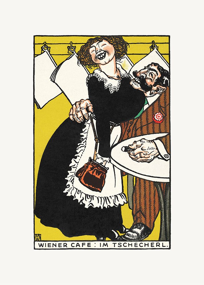 Viennese CafeI┬ü  In the Little CafeI┬ü art print by Moriz Jung for $57.95 CAD