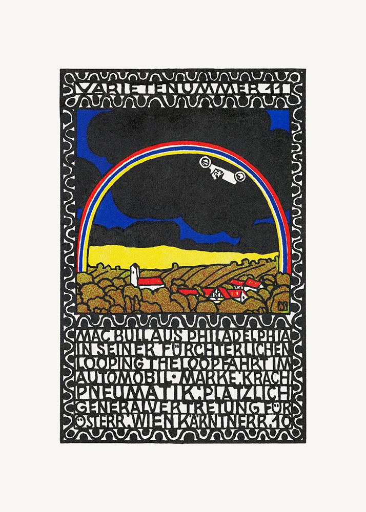 Mac Bull From Philadelphia In His Frightful Loop the Loop Ride In His Car art print by Moriz Jung for $57.95 CAD