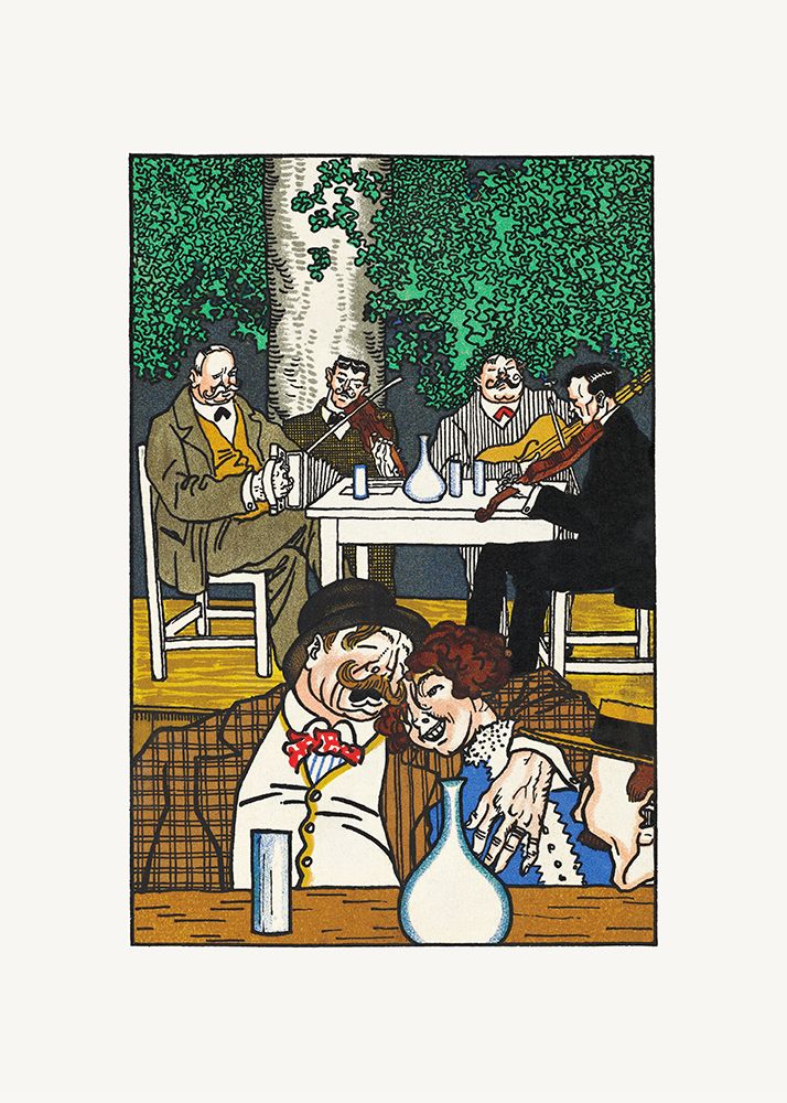 At the Heuriger art print by Moriz Jung for $57.95 CAD