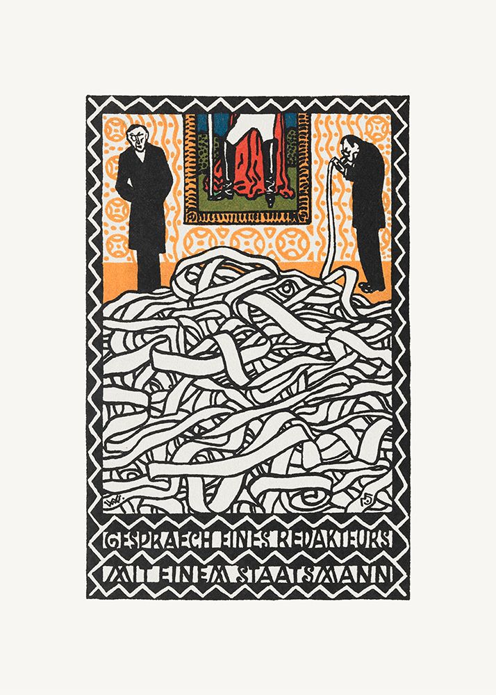 Editors Conservation With a Statesman art print by Moriz Jung for $57.95 CAD