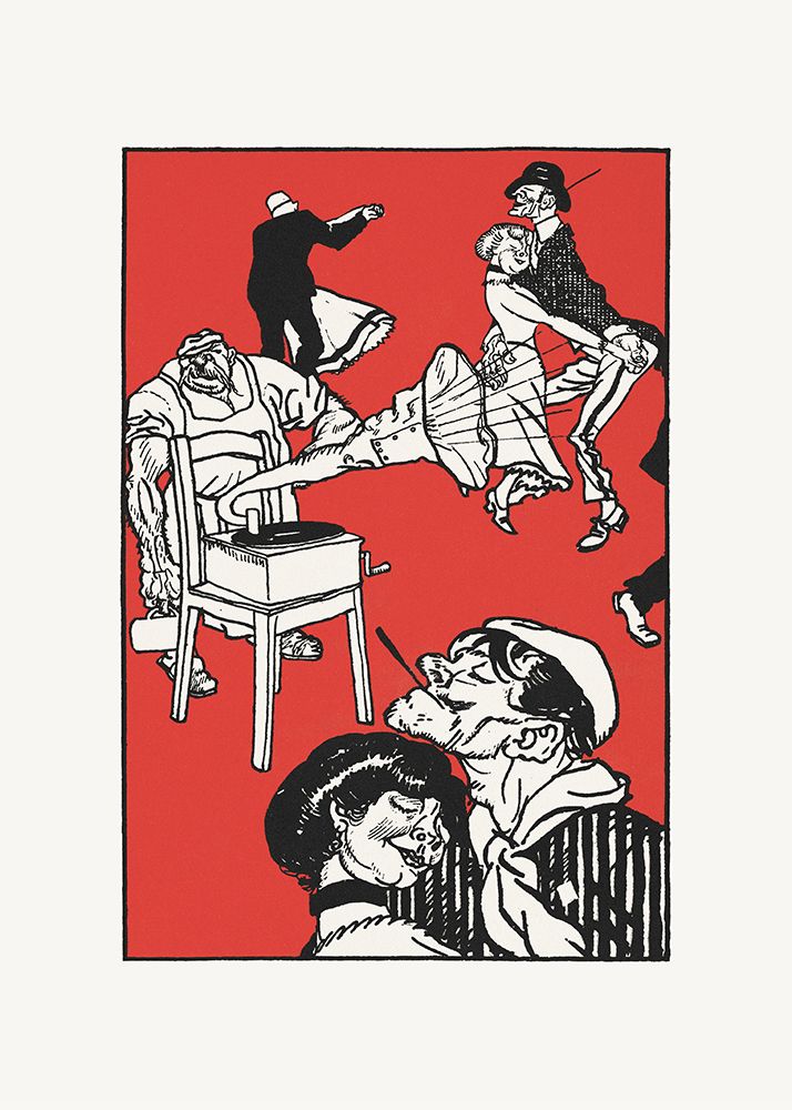 Dancers art print by Moriz Jung for $57.95 CAD