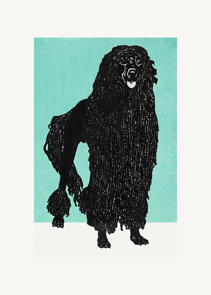 Poodle art print by Moriz Jung for $57.95 CAD