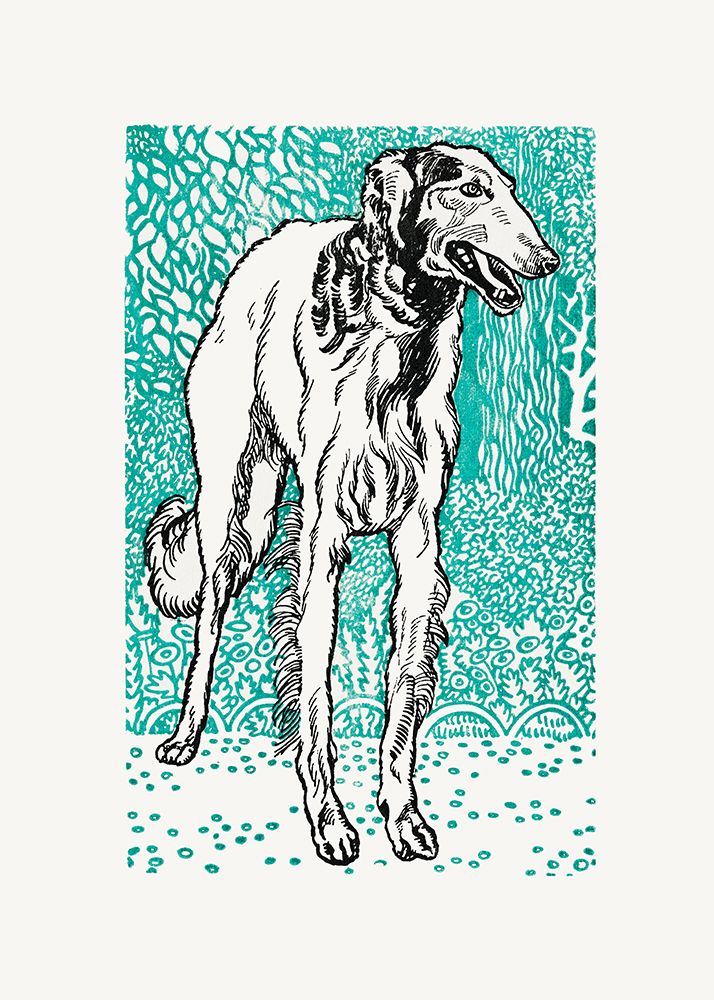 Greyhound art print by Moriz Jung for $57.95 CAD