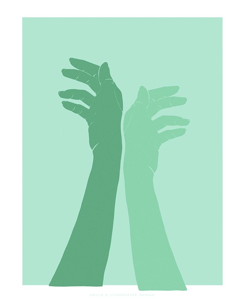 Pandc Handsingreen Copy art print by Jenny Liz Rome for $57.95 CAD