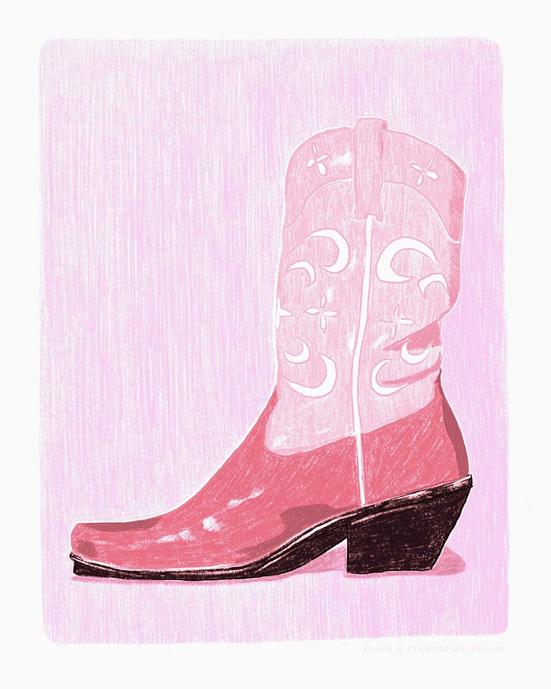 Pac Cowgirlboot art print by Jenny Liz Rome for $57.95 CAD