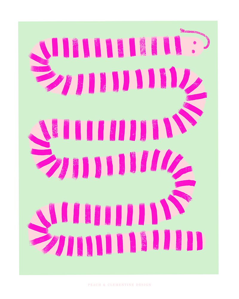 Pandc Pinksnake Copy art print by Jenny Liz Rome for $57.95 CAD