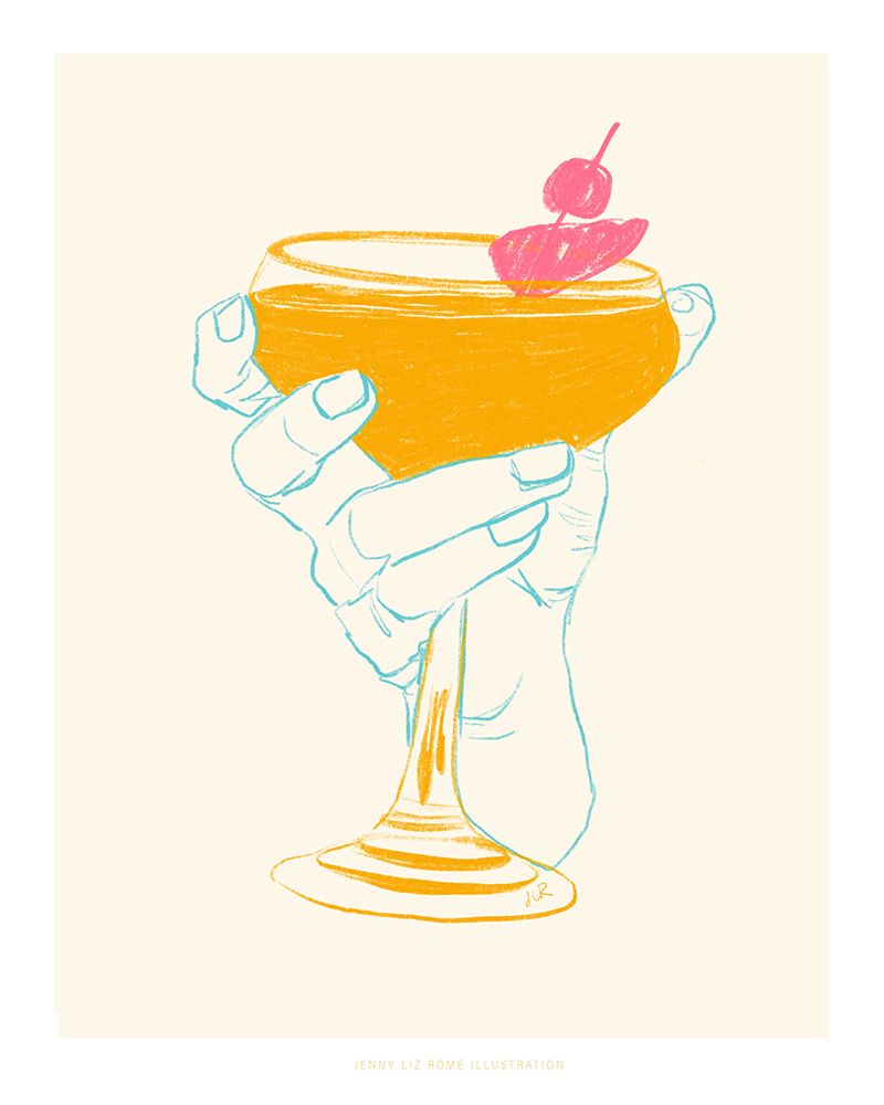 Jlr Cocktail1 art print by Jenny Liz Rome for $57.95 CAD