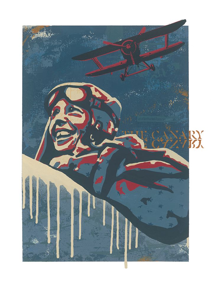 Amelia Earhart and the Canary art print by Pia Lilenthal for $57.95 CAD