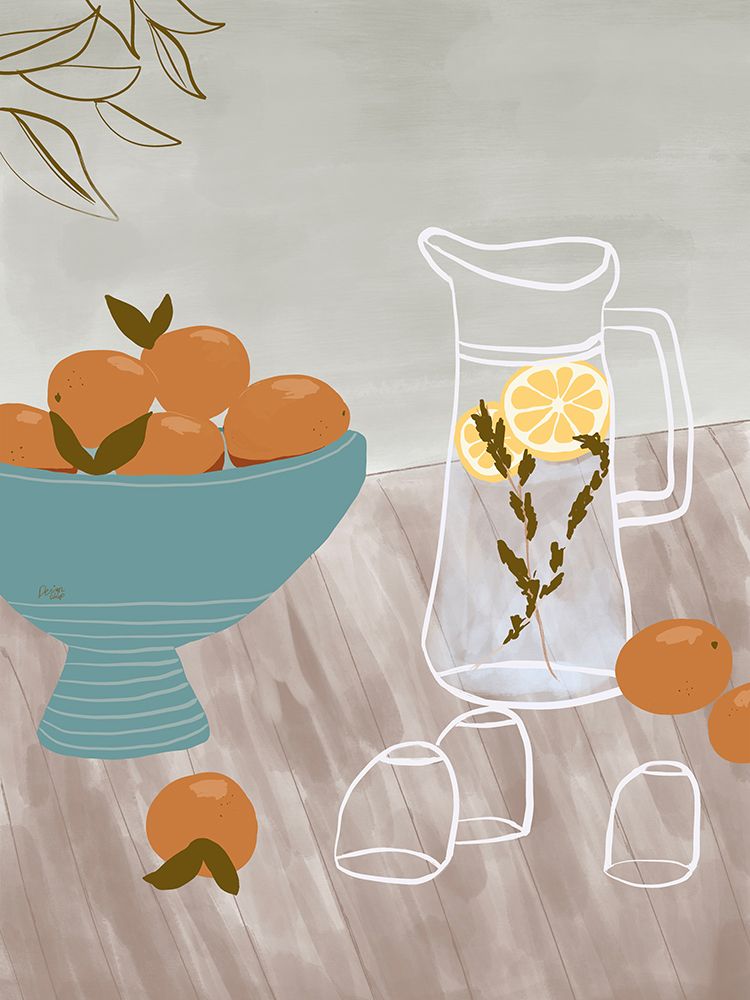 A Bowl of Oranges art print by Alix Campbell for $57.95 CAD