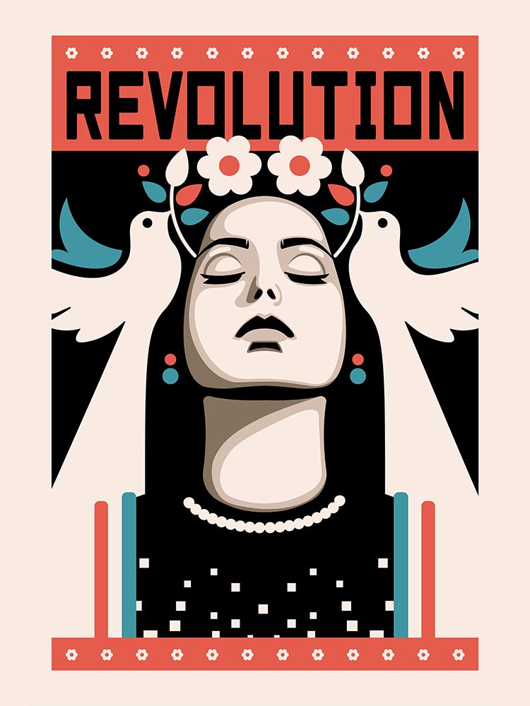 Revolution Activist Peace art print by Retrodrome for $57.95 CAD