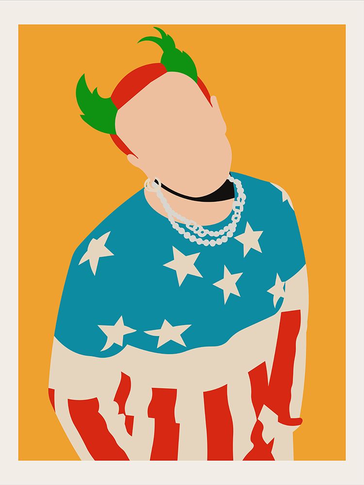 Keith Flint Minimalist Pop Art art print by Retrodrome for $57.95 CAD