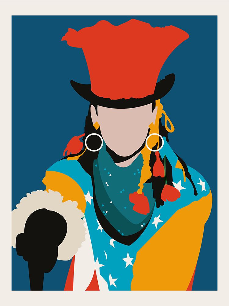 Boy George Minimalist Pop Art art print by Retrodrome for $57.95 CAD