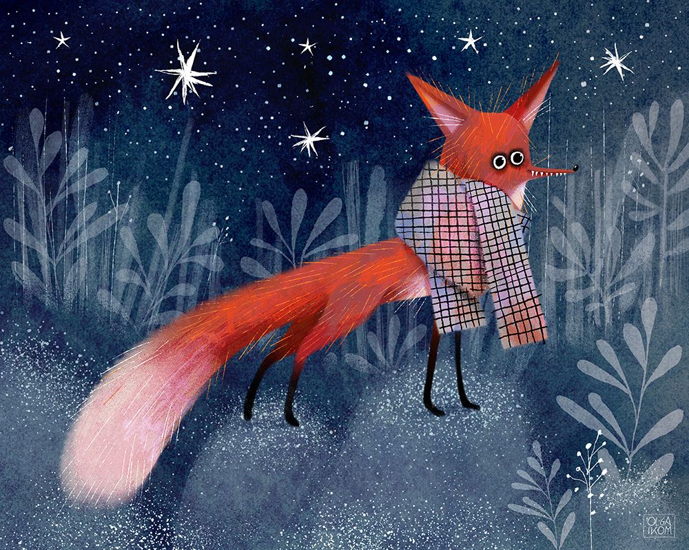 Fox art print by Olga Skomorokhova for $57.95 CAD