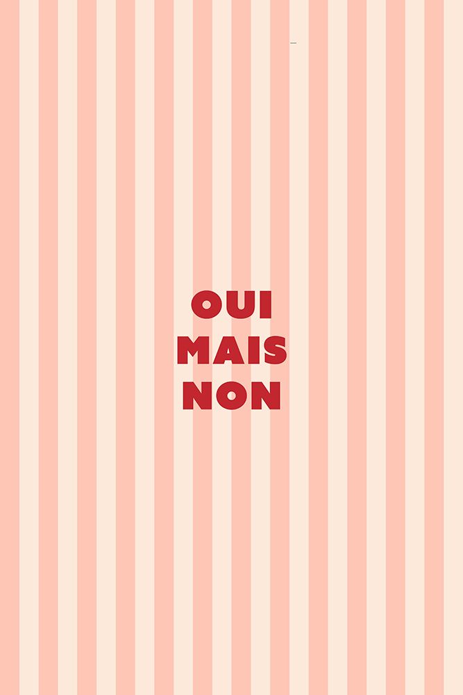 oui mais non art print by Maren Gross for $57.95 CAD