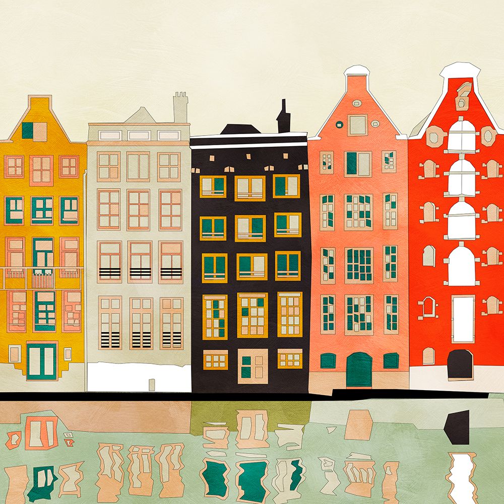 Amsterdam Houses 2 art print by Ana Rut Bre for $57.95 CAD