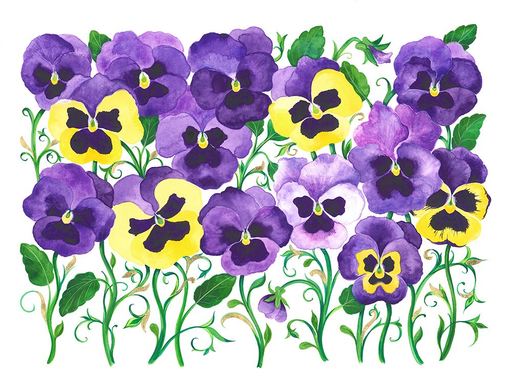 Pansy Field art print by Isabelle Brent for $57.95 CAD