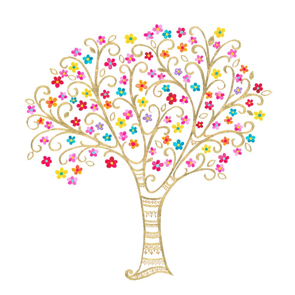 Gold Filigree Tree art print by Isabelle Brent for $57.95 CAD