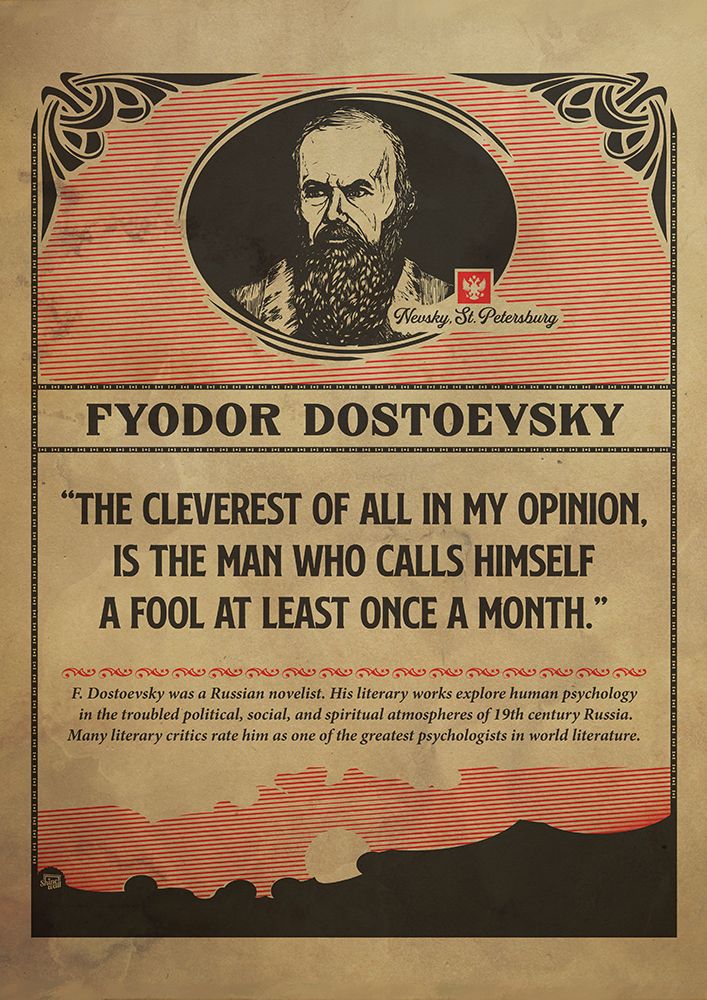 Dostoevsky art print by Dionisis Gemos for $57.95 CAD