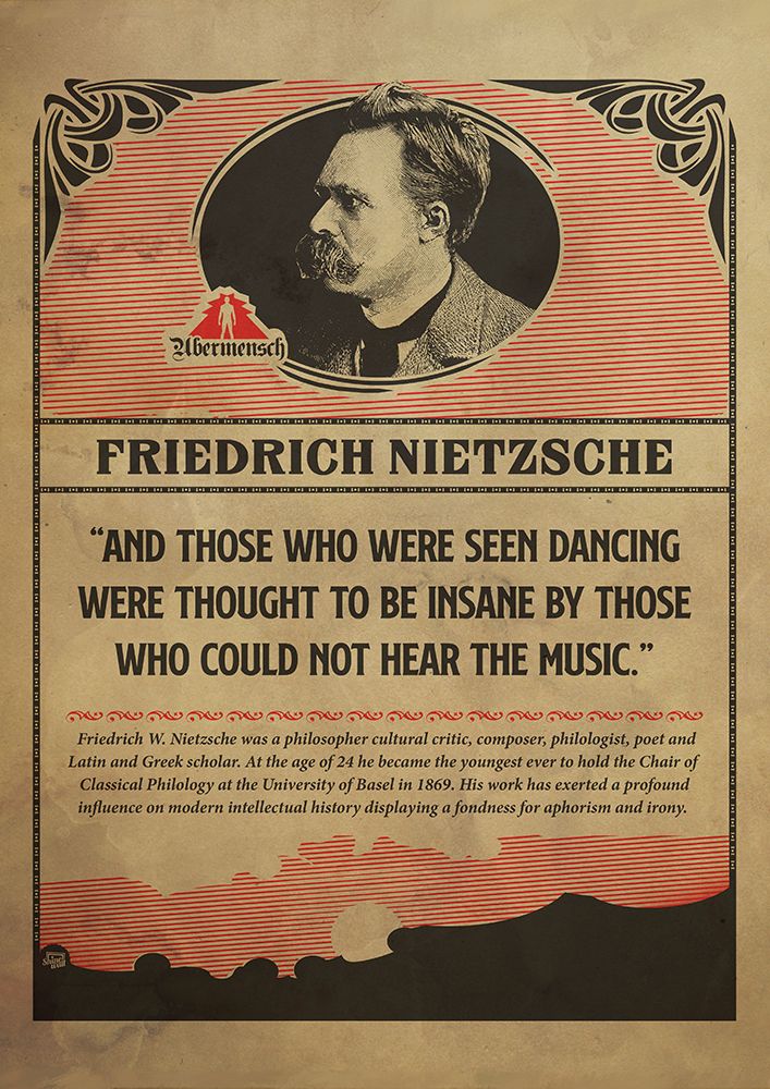 Nietzsche Poster art print by Dionisis Gemos for $57.95 CAD