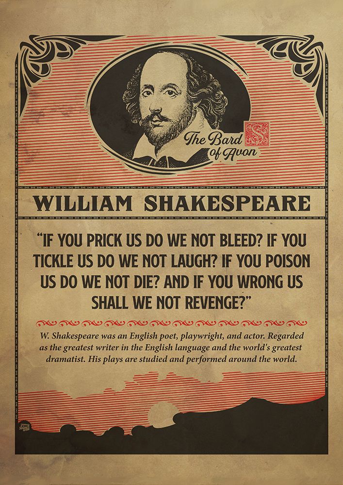 Shakespear art print by Dionisis Gemos for $57.95 CAD
