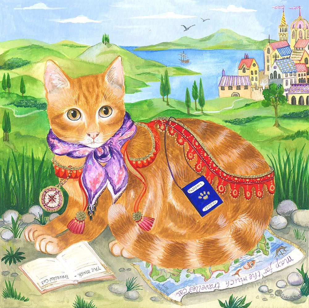 the Much Travelled Cat art print by Isabelle Brent for $57.95 CAD