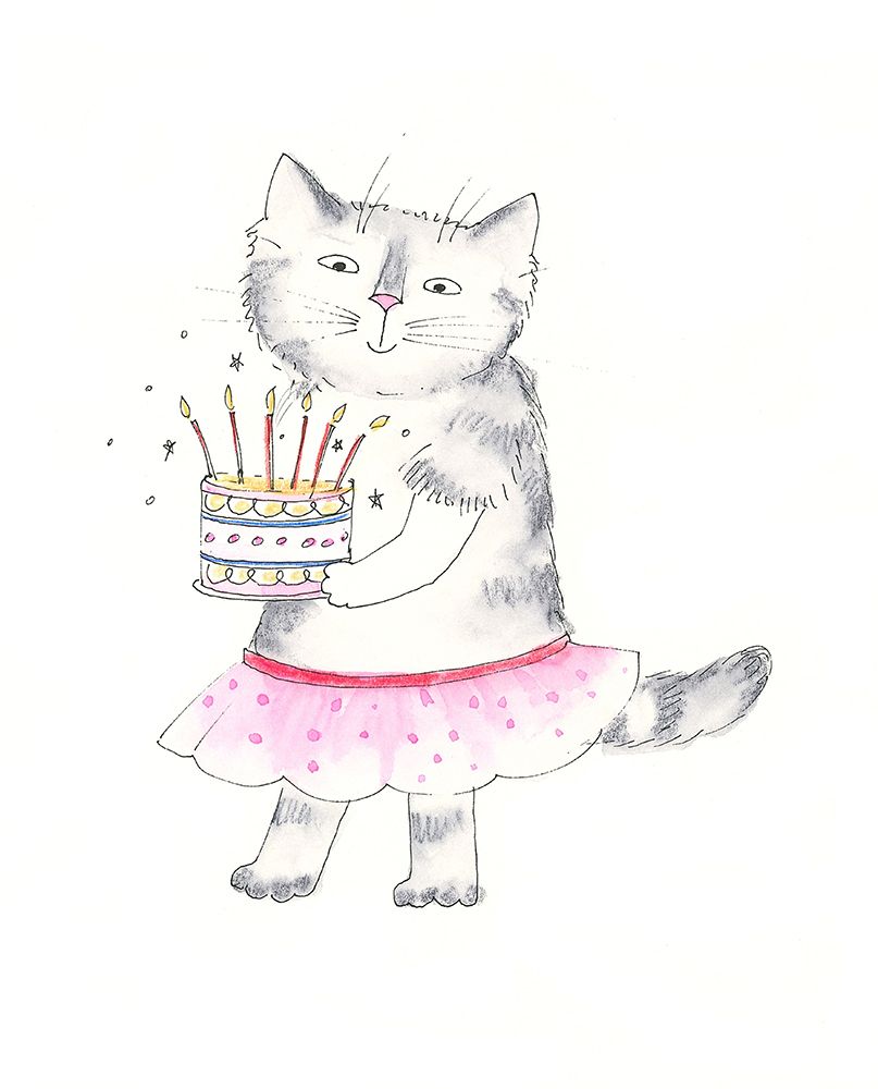 Cat Birthday art print by Isabelle Brent for $57.95 CAD
