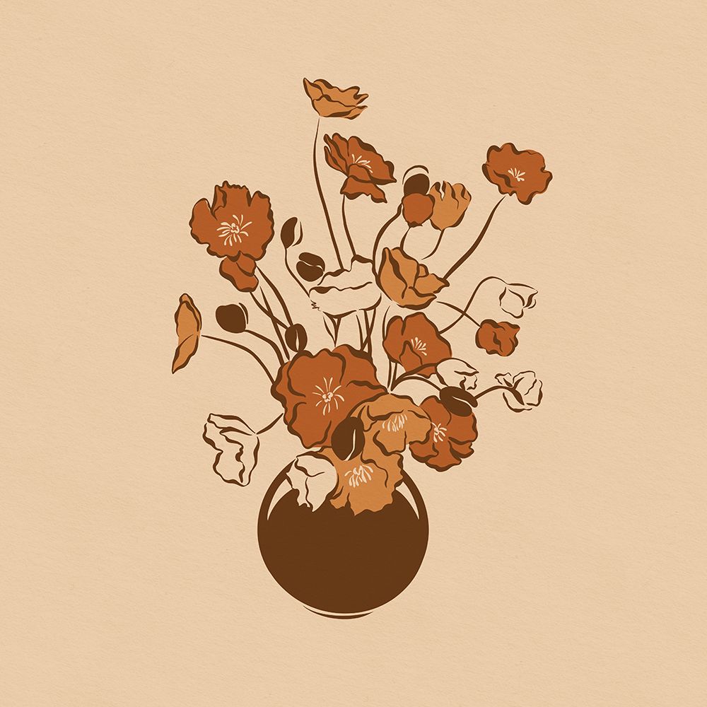 Fall Floral Still Life art print by Mandy Tea Design for $57.95 CAD