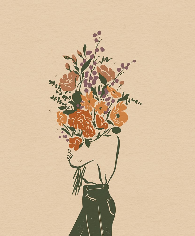 Flowers for You Cropped art print by Mandy Tea Design for $57.95 CAD