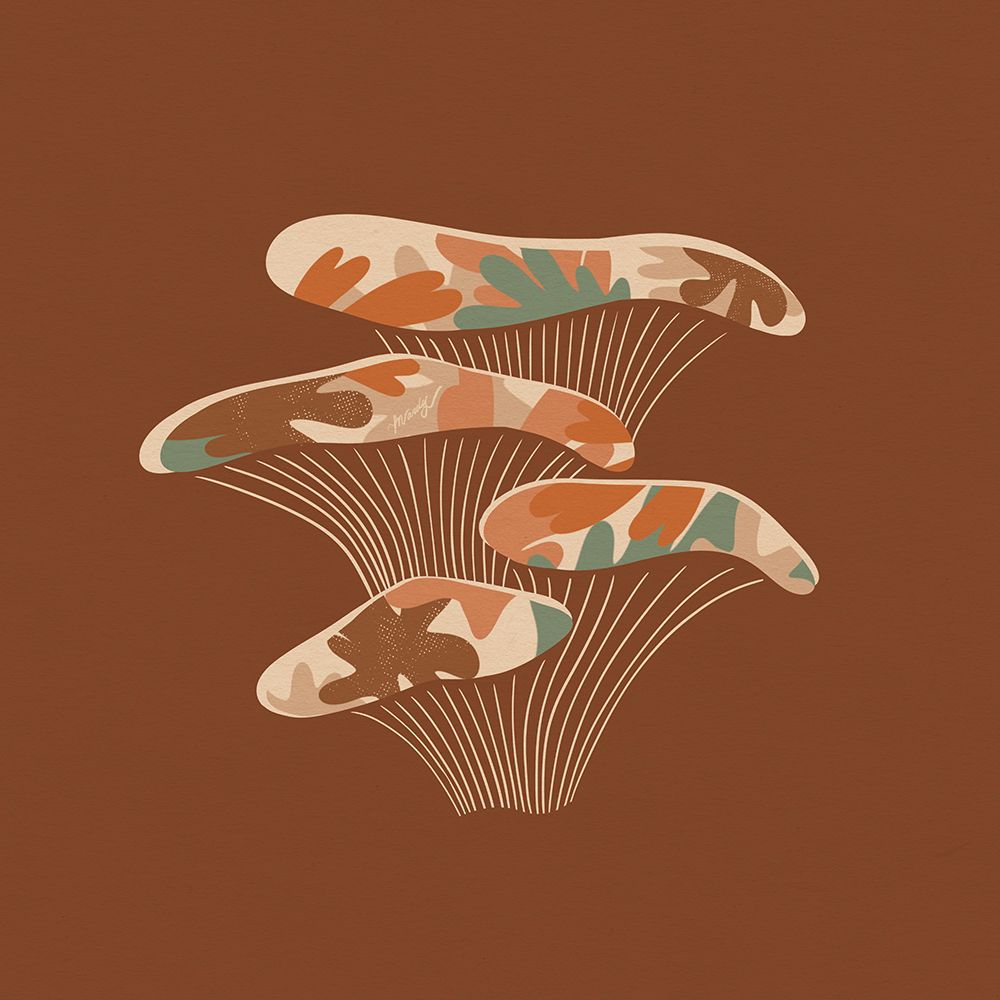 Mushroom art print by Mandy Tea Design for $57.95 CAD