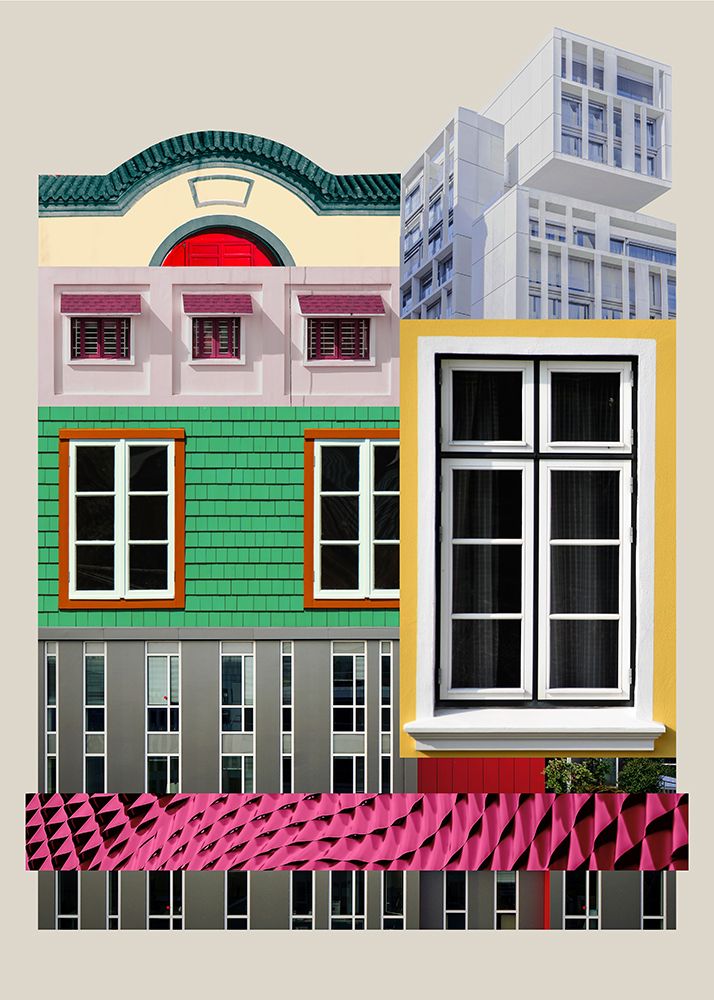 Architectural lego #4 art print by Ekaterina Lukovnikova for $57.95 CAD