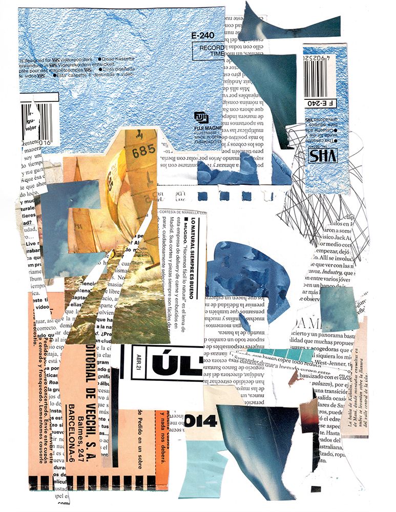 Abstract collage #5 art print by Ekaterina Lukovnikova for $57.95 CAD