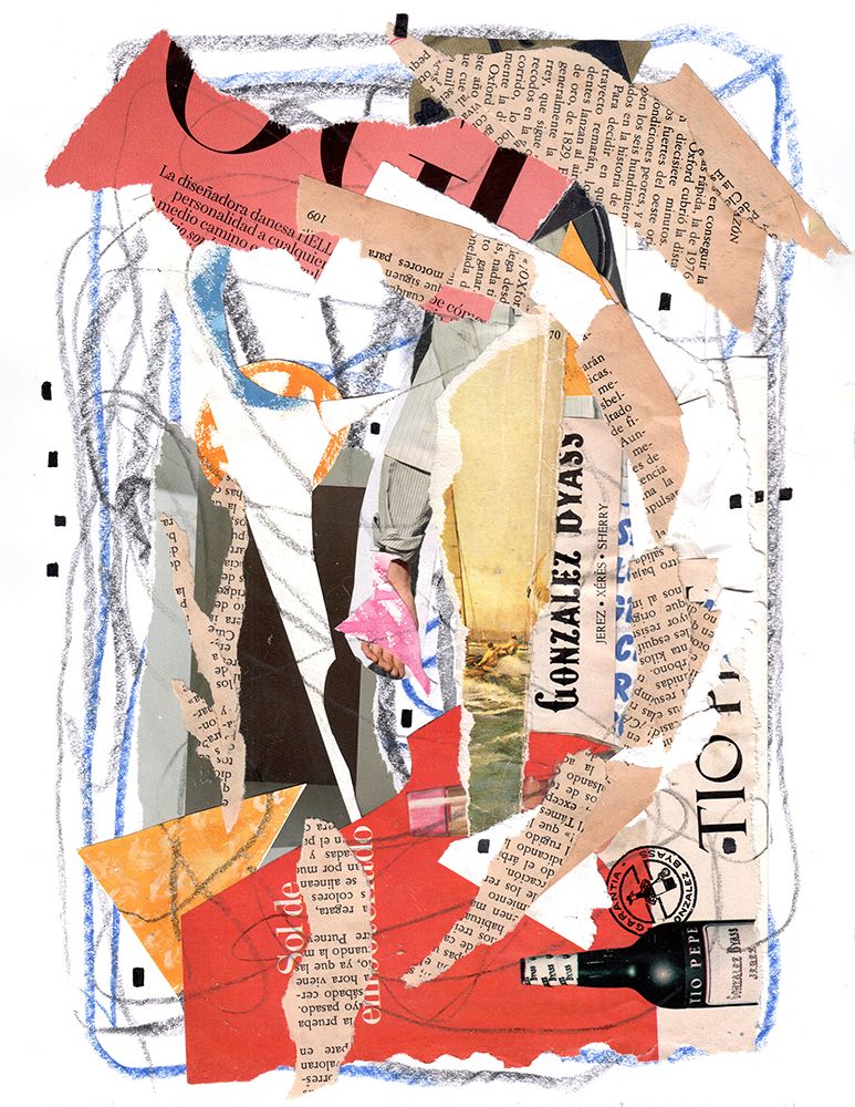 Abstract collage #4 art print by Ekaterina Lukovnikova for $57.95 CAD
